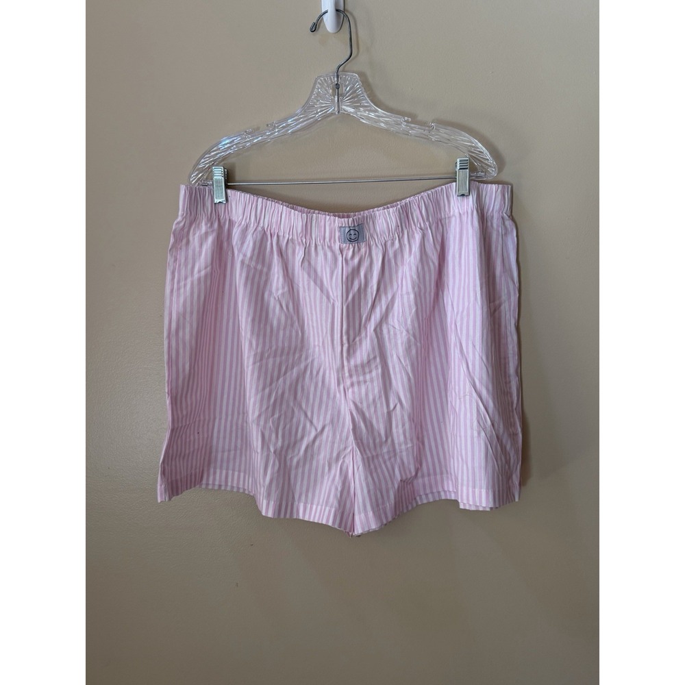 NEW Bobbie Brooks Sleepwear Shorts Pink and White Striped Size 2X NWOT